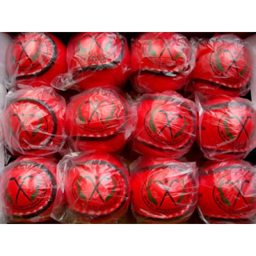 Pack of Red Shinty Balls