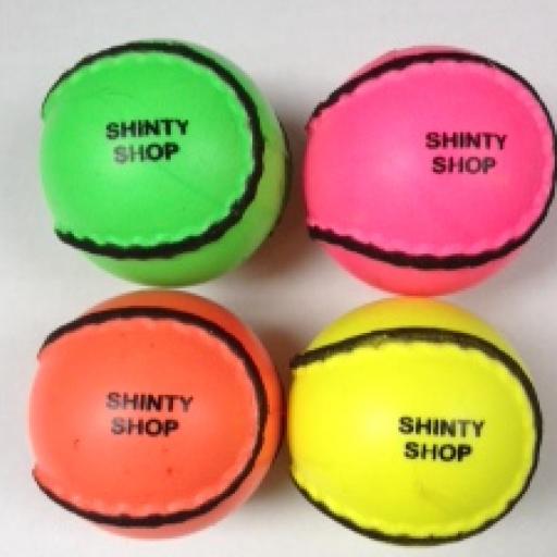 Coloured Shinty balls